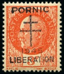 Stamp of France » Libération PORNIC Série 1 à 9, neuf sans ch., TB, rare (tirage
