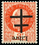 Stamp of France » Libération AIGURANDE Série 1 à 11 avec surcharge renversée,