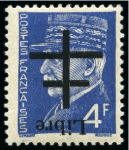 Stamp of France » Libération AIGURANDE Série 1 à 11 avec surcharge renversée,
