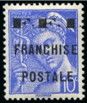 Stamp of France » Libération BREST 3 valeurs Pour les sinistrés, plus LA MURE tête