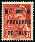 Stamp of France » Libération BREST 3 valeurs Pour les sinistrés, plus LA MURE tête