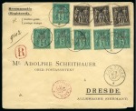 Stamp of Colonies françaises » Zanzibar (Poste française) 1895-1903, Le type SAGE surchargé : Belle collection
