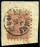 Stamp of Large Lots and Collections 1855-1960 FOREIGN CANCELS ON SWEDISH STAMPS: Specialised collection in one stockbook with 119 stamps and 54 covers