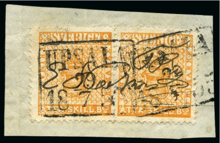 Stamp of Sweden » Collections 1858-1970 Specialised CANCELLATIONS collection in three stockbooks and three folders
