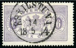 Stamp of Sweden » Collections 1855-1980, CANCELLATION collection ordered in three stockbooks