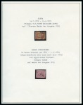 Stamp of Egypt » Egyptian Post Offices Abroad 1866-1890 A wonderful exhibition collection neatly mounted and written up on 12 album pages