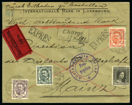 Stamp of Luxembourg 1880-1963, Excellent selection of ca450 covers and