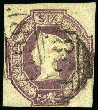 Stamp of Great Britain » 1847-54 Embossed 1847-57 6d Embossed, wmk inverted, with fine to good margins, used