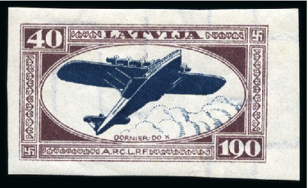 Stamp of Latvia 1933 Airmail Charity Issue complete sets of four in