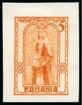 Stamp of Romania » Later Issues 1922-26 COLOURED PROOFS: Selection of different coloured