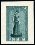 Stamp of Romania » Later Issues 1922-26 COLOURED PROOFS: Selection of different coloured