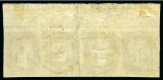 Stamp of Great Britain » 1840 1d Black and 1d Red plates 1a to 11 1840 1d Black pl.6 AG-AI mint og top marginal strip of four with inscription