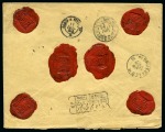 Stamp of Belgium » Belgique. 1884-91 Nouveaux types, nouvelles valeurs - Émission COB N°48 + 50 + 51 sur lettre ASSURE de « 3000 frs