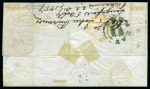 Stamp of India » Used Abroad » Straits Settlements » Singapore (172) 1854 2a green, left sheet marginal, neatly tied 'B/172' octagonal of Singapore (*)