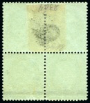 Stamp of France 5c Cérès en bloc de 4, neuf, froissure sur la paire