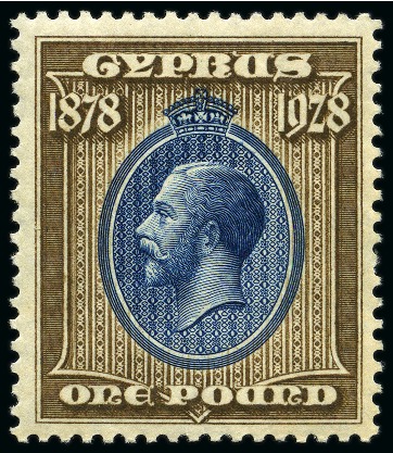 Stamp of Cyprus » King George V Issues 1928 50th Anniversary of British Rule mint nh set of 10