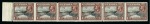 Stamp of Cyprus » King George V Issues 1934 1pi Black & Red-Brown IMPERF. BETWEEN horizontal left marginal pair