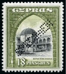 Stamp of Cyprus » King George V Issues 1934 Pictorials set of 11 with SPECIMEN perfins, mint