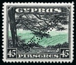 Stamp of Cyprus » King George V Issues 1934 Pictorials set of 11 with SPECIMEN perfins, mint