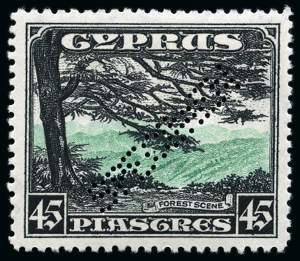 Stamp of Cyprus » King George V Issues 1934 Pictorials set of 11 with SPECIMEN perfins, mint