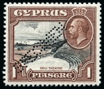 Stamp of Cyprus » King George V Issues 1934 Pictorials set of 11 with SPECIMEN perfins, mint
