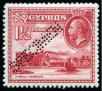 Stamp of Cyprus » King George V Issues 1934 Pictorials set of 11 with SPECIMEN perfins, mint