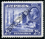 Stamp of Cyprus » King George V Issues 1934 Pictorials set of 11 with SPECIMEN perfins, mint