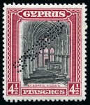 Stamp of Cyprus » King George V Issues 1934 Pictorials set of 11 with SPECIMEN perfins, mint