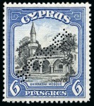 Stamp of Cyprus » King George V Issues 1934 Pictorials set of 11 with SPECIMEN perfins, mint