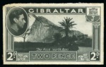 Stamp of Gibraltar 1937 Harrison & Sons stamp-size colour print essays for photogravure printing (5)