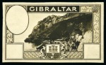 Stamp of Gibraltar 1937 Harrison & Sons stamp-size colour print essays for photogravure printing (5)
