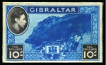 Stamp of Gibraltar 1937 Harrison & Sons stamp-size colour print essays for photogravure printing (5)