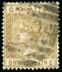 Stamp of Gibraltar 1886-87 1/2d to 1s mint group