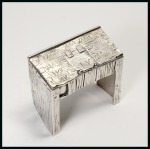 Stamp of Stamp Boxes English Silver Boxes: Birmingham Assay Office 1909 novelty box in the form of William Shakespeare's desk