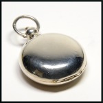 Stamp of Stamp Boxes 1899 Birmingham silver sovereign case in the style of a pocket watch