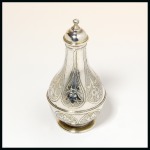 Stamp of Stamp Boxes Silver scent bottle with gilt interior, very fine