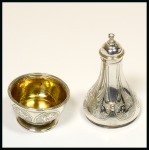 Stamp of Stamp Boxes Silver scent bottle with gilt interior, very fine