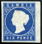Stamp of Gambia 1869-93, Cameo collection, mostly mint, with duplication, shades, varieties and better stamps (SG £18'000+)