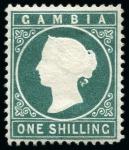 Stamp of Gambia 1869-93, Cameo collection, mostly mint, with duplication, shades, varieties and better stamps (SG £18'000+)