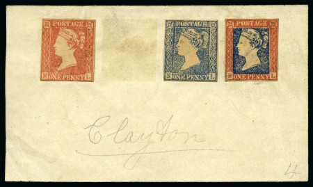 Stamp of Australia » New South Wales 1850 Alfred Clayton 'One Penny Black' Essay, composite photo-lithographic facsimile of the original essay