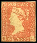 Stamp of Australia » New South Wales 1850 Alfred Clayton 'One Penny Black' Essay, composite photo-lithographic facsimile of the original essays