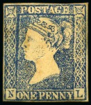 Stamp of Australia » New South Wales 1850 Alfred Clayton 'One Penny Black' Essay, composite photo-lithographic facsimile of the original essays