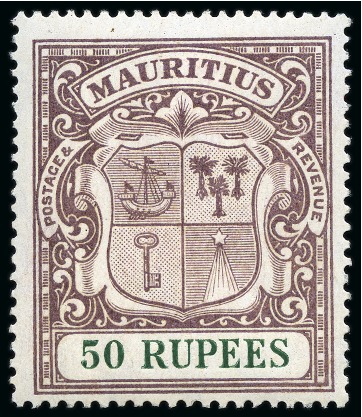 Stamp of Mauritius » Collections 1863-1961, Mostly mint collection on stockcards, incl. 1921-26 50R