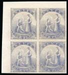Stamp of St. Kitts-Nevis » Nevis 1861 Imperf. colour trials group