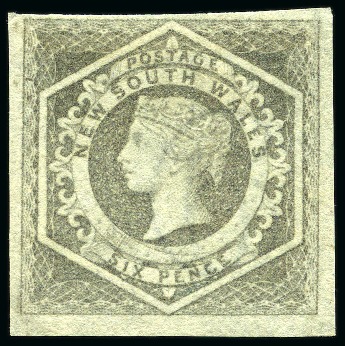 Stamp of Australia » New South Wales 1854-59 Diadem 6d grey, unused without gum