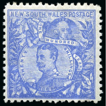 Stamp of Australia » New South Wales 1890 Captain Philips 5s cobalt blue, perf.11, mint