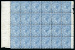 Stamp of Canada » British Columbia and Vancouver 1865 10c Blue with INVERTED WATERMARK in mint block of 24
