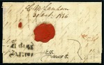 Stamp of India » Postal History 1836 (1.11) Folded entire from London to Calcutta, *