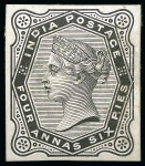 Stamp of India » 1855-1946 De La Rue and later Crown Colony Issues 1882-90 De La Rue complete set of 11 proofs in black (*)