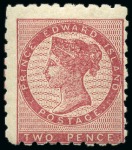 Stamp of Canada » Prince Edward Island 1861 2d Rose mint, 2d Rose-Carmine mint, 3d unused and 6d unused, plus 2d imperf